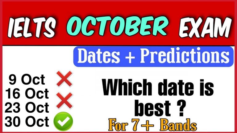 IELTS October Exam Dates and Prediction || IELTS Exam dates in October