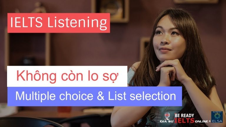 IELTS Listening  Multiple Choice  List Selection