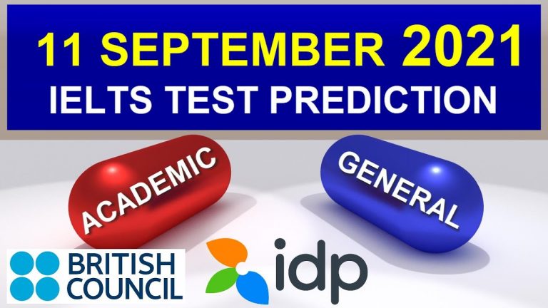 11 SEPTEMBER 2021 IELTS TEST PREDICTION BY ASAD YAQUB