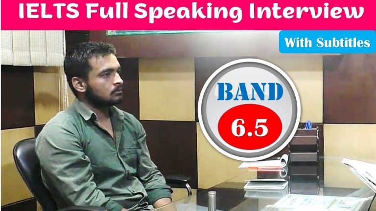 Amit 6.5 Band in IELTS Speaking Test with Subtitles