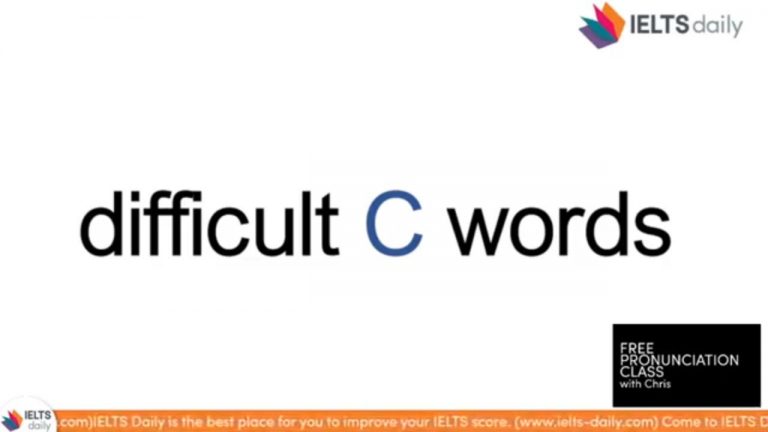 Difficult "C" words in English! (IELTS Speaking)