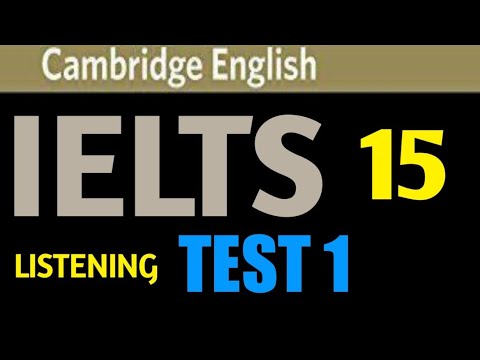 Cambridge IELTS 15 Listening Test 1 with answers I IELTS Listening Test 2020 I IELTS 15 I TEST 1