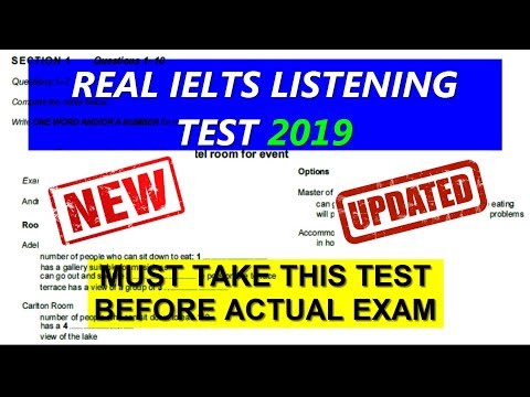 REAL IELTS LISTENING TEST 2019 || 1 JUNE IELTS TEST PRACTICE