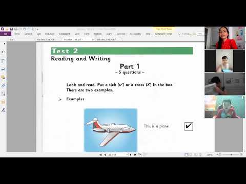 /Starters 1 Test 2/ Part 1 Reading and Writing - An Phú Lớp 2