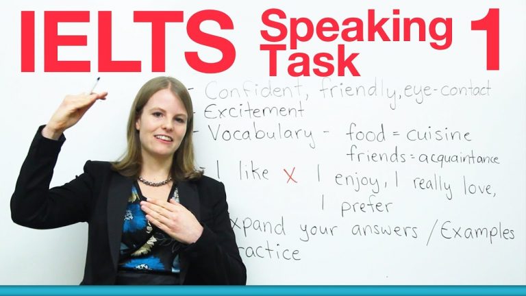 IELTS Speaking Task 1 - How to get a high score