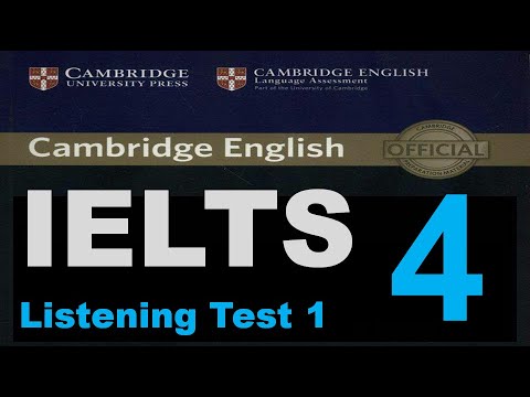 Cambridge IELTS 4 Test 1 Listening Test with Answers | IELTS Listening Test 2020