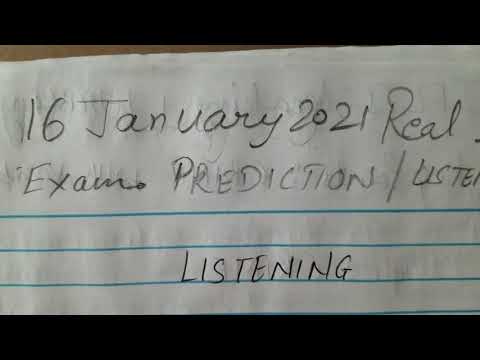 16 January  2021 Real Ielts exam prediction Listening,Readings, writing|Academic |General|IDP & BC