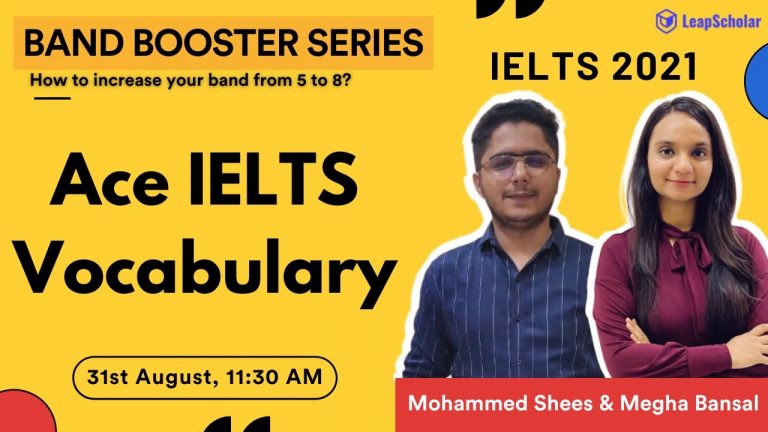 Band booster series- Ace IELTS Vocabulary | Day 2 | LeapScholar IELTS 2021