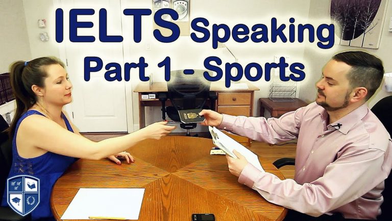 IELTS Speaking Part 1 Sports Band 8 - with subtitle