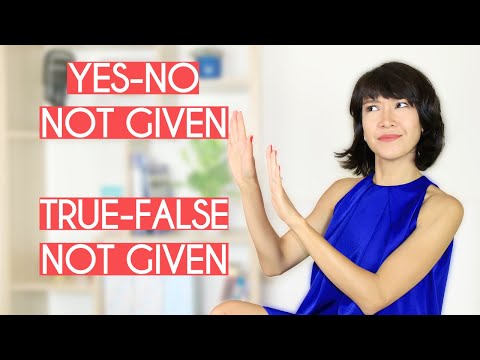 IELTS Reading HACK | True False Not given | Yes No Not given