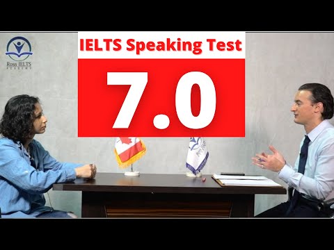 IELTS Speaking Test band score of 7 with feedback